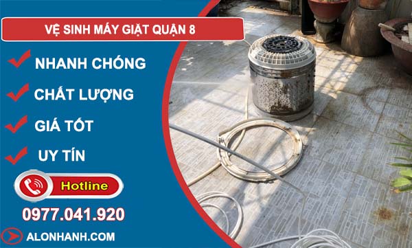 dịch vụ vệ sinh máy giặt quận 8