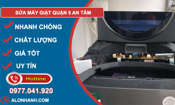 sửa máy giặt quận 5 giá rẻ