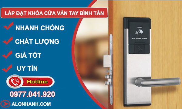 Lắp đặt khóa cửa vân tay quận Bình Tân