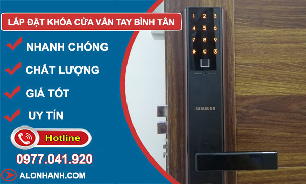 công ty Lắp đặt khóa cửa vân tay quận Bình Tân