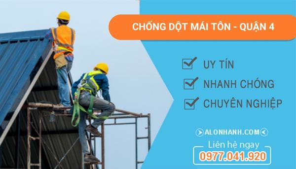 chống dột mái tôn quận 4