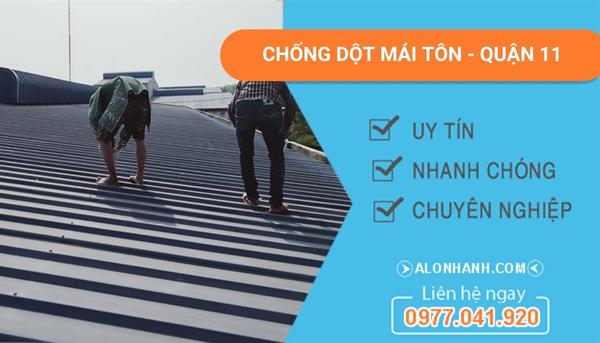dịch vụ chống dột mái tôn quận 11