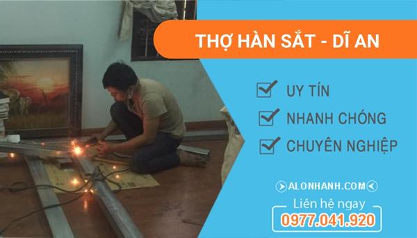 dịch vụ hàn sắt dĩ an
