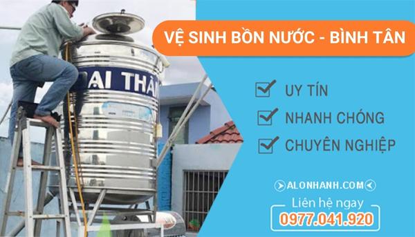 dịch vụ vệ sinh bồn nước bình tân