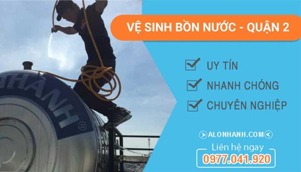 dịch vụ vệ sinh bồn nước quận 2