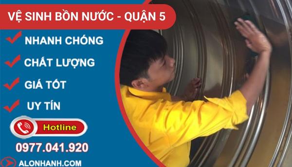 dịch vụ vệ sinh bồn nước quận 5