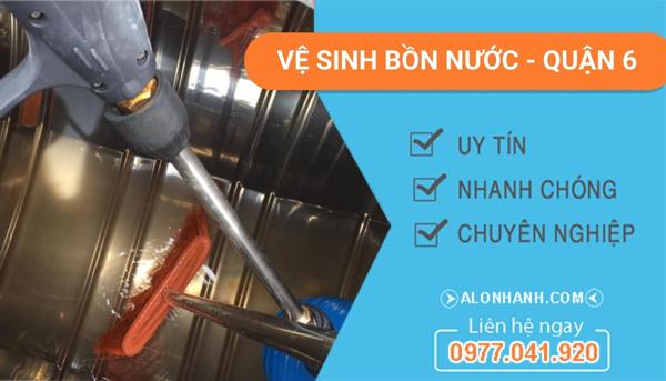 dịch vụ vệ sinh bồn nước quận 6