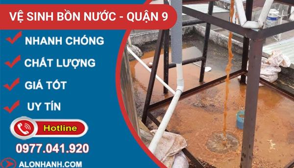 dịch vụ vệ sinh bồn nước quận 9