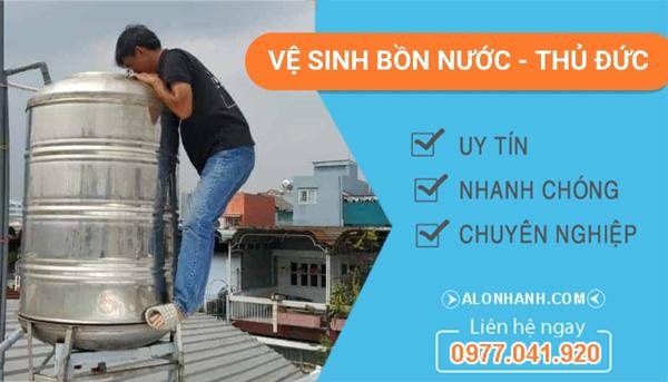 dịch vụ vệ sinh bồn nước thủ đức