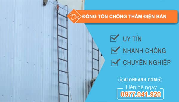 Đóng tôn ốp tường điện bàn