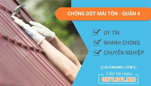 thi công chống dột mái tôn quận 4