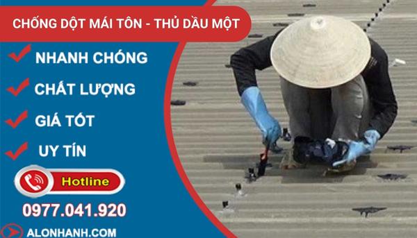 thi công chống dột mái tôn thủ dầu một
