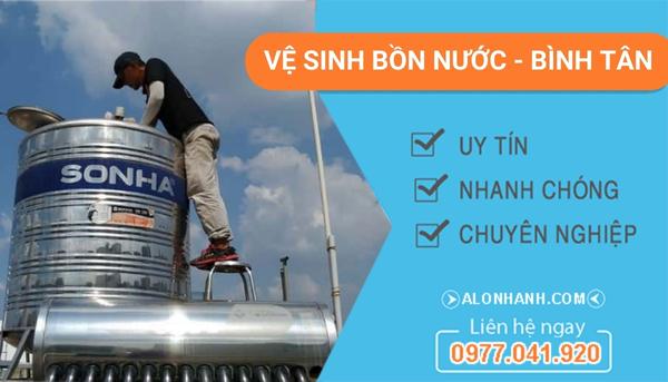 thi công vệ sinh bồn nước bình tân