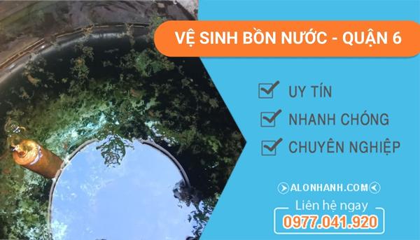 thi công vệ sinh bồn nước quận 6