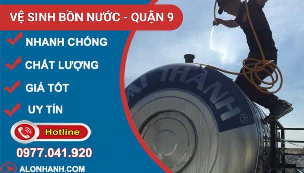 thi công vệ sinh bồn nước quận 9