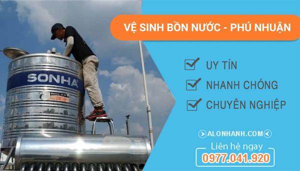vệ sinh bồn nước quận phú nhuận