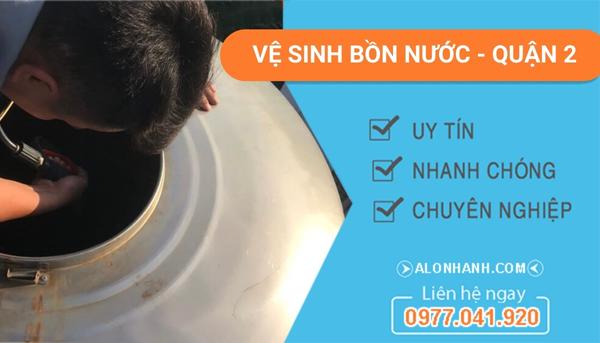 vệ sinh bồn nước quận 2