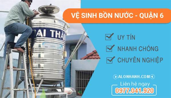 vệ sinh bồn nước quận 6