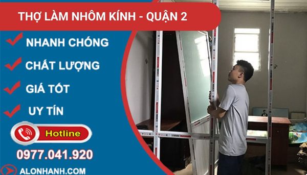 dịch vụ làm nhôm kính quận 2