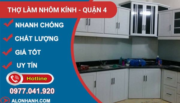 dịch vụ làm nhôm kính quận 4