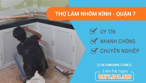 dịch vụ làm nhôm kính quận 7