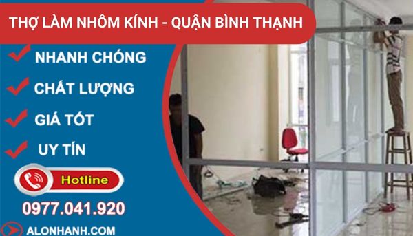 dịch vụ làm nhôm kính quận bình thạnh