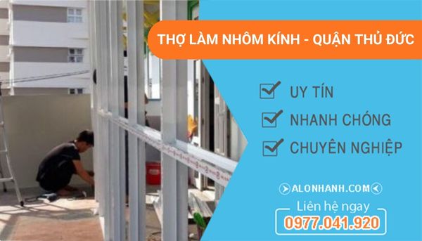 dịch vụ làm nhôm kính quận thủ đức