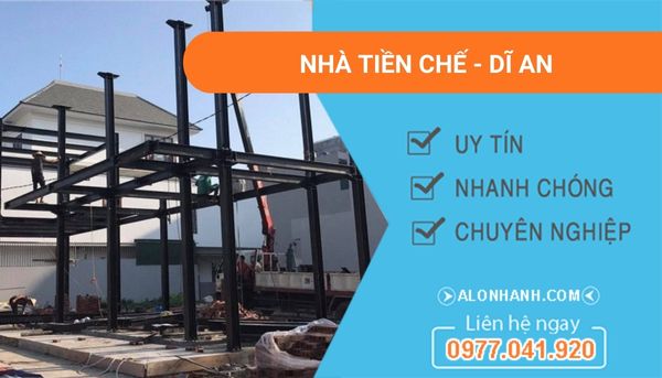làm nhà tiền chế dĩ an