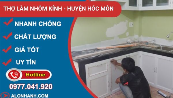 thợ làm nhôm kính huyện hóc môn
