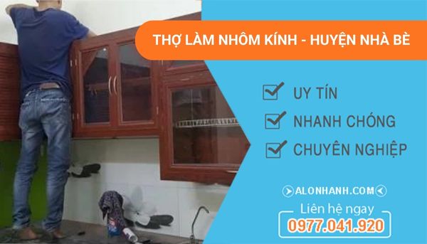 thợ làm nhôm kính huyện nhà bè