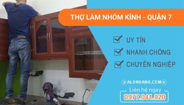 thợ làm nhôm kính quận 7