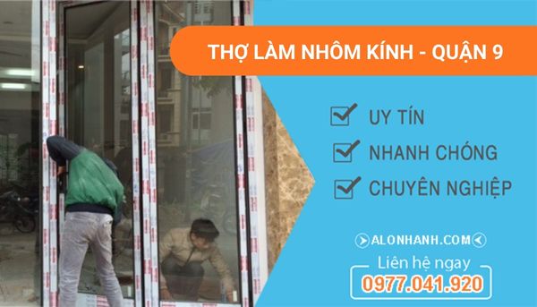 thợ làm nhôm kính quận 9