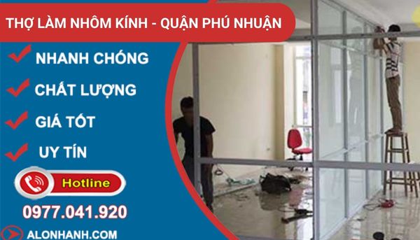 thợ làm nhôm kính quận phú nhuận