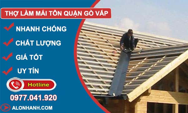 thi công làm mái tôn quận gò vấp