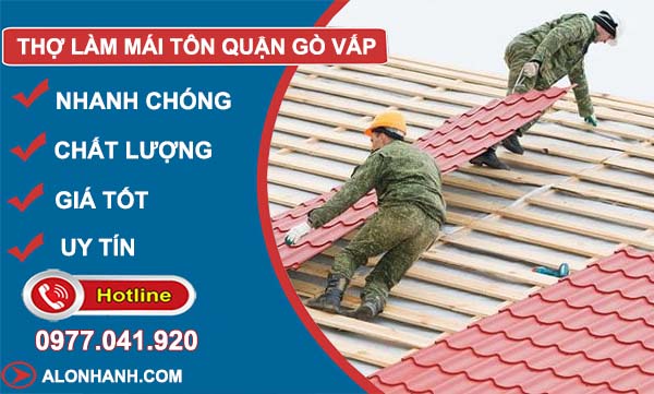 thợ làm mái tôn quận gò vấp