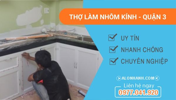 thi công làm nhôm kính quận 3