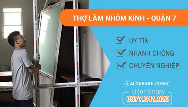 thi công làm nhôm kính quận 7