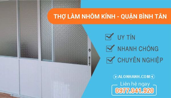 thi công làm nhôm kính quận bình tân