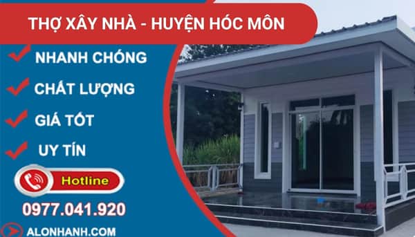 thợ xây nhà huyện hóc môn