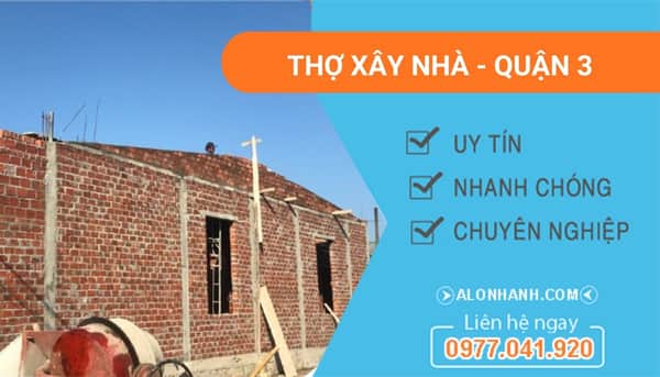 thợ xây nhà quận 3