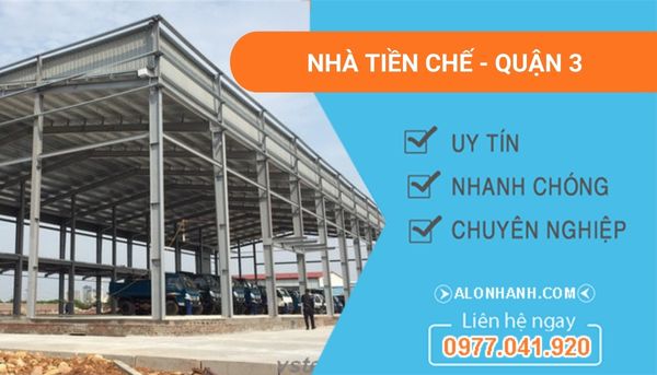 xây nhà tiền chế quận 3