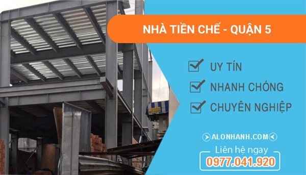 xây nhà tiền chế quận 5