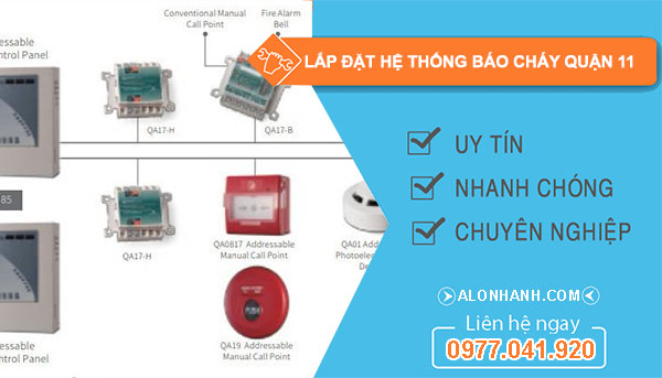 Dịch vụ lắp hệ thống báo cháy quận 11