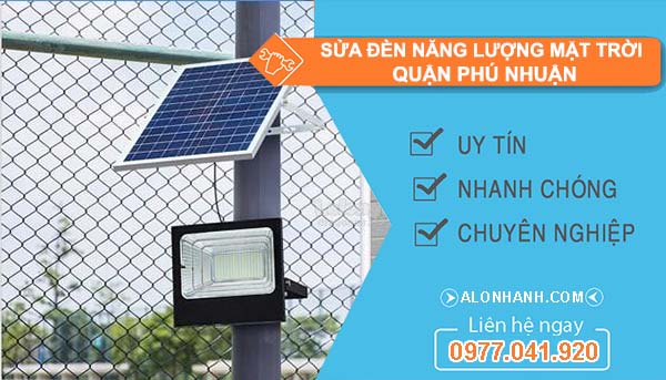 dịch vụ sửa đèn năng lượng mặt trời quận phú nhuận