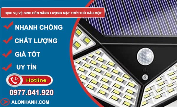 dịch vụ vệ sinh đèn năng lượng mặt trời Thủ Dầu Một