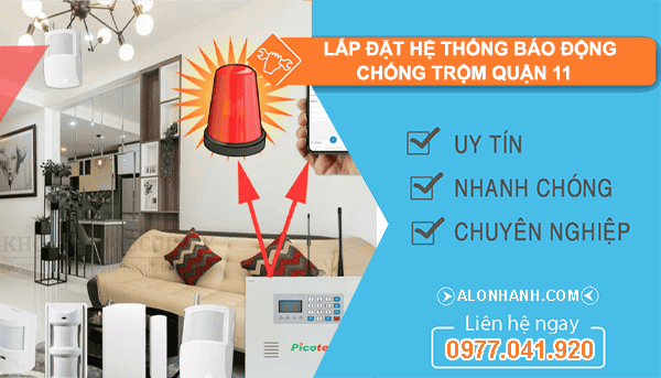 lắp đặt hệ thống báo động chống trộm quận 11