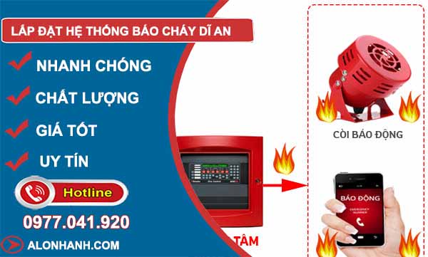 Lắp hệ thống báo cháy dĩ an