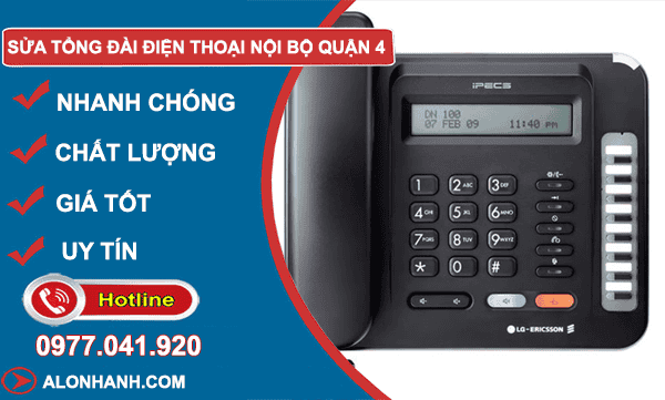 thi công sửa tổng đài điện thoại nội bộ quận 4