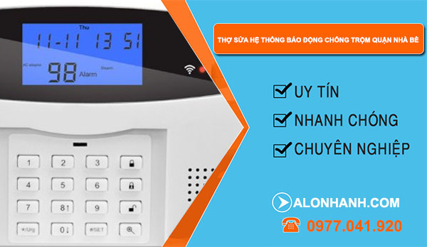 Thợ sửa hệ thống báo động chống trộm Nhà Bè