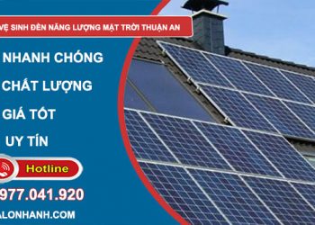 thợ vệ sinh đèn năng lượng mặt trời Thuận An